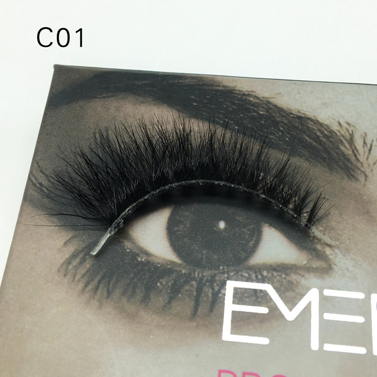 Real Mink Fur 3D Mink Eyelashes Best Quality Crown Grade CT01 JE-PY1